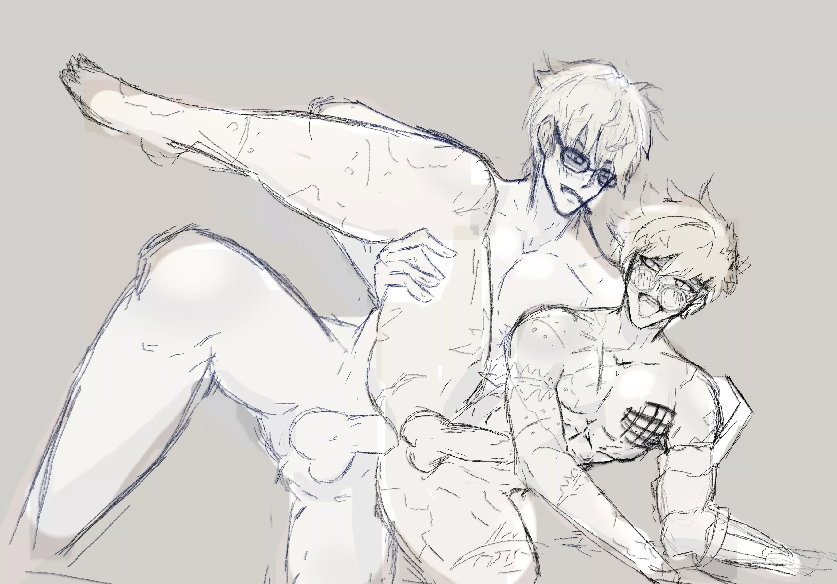 A work in progress of an animation I'll make of these two posted by maginon