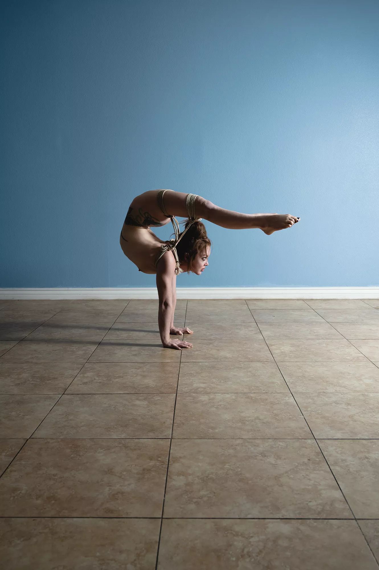 Birch [F] defying physics. Rope and photo by me and no photoshop trickery involved OC posted by CrushedVelvetX