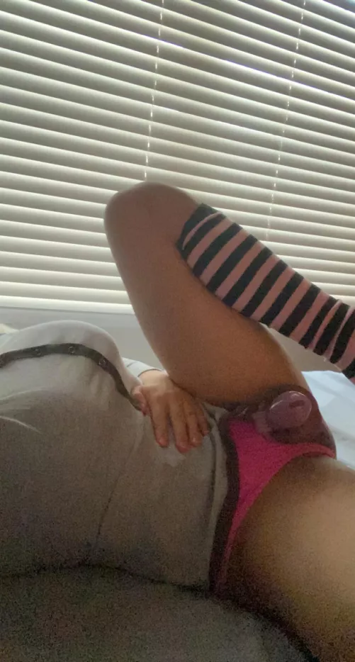 Day 3 of chastity and I’m already a horny mess by Curios-sissy603