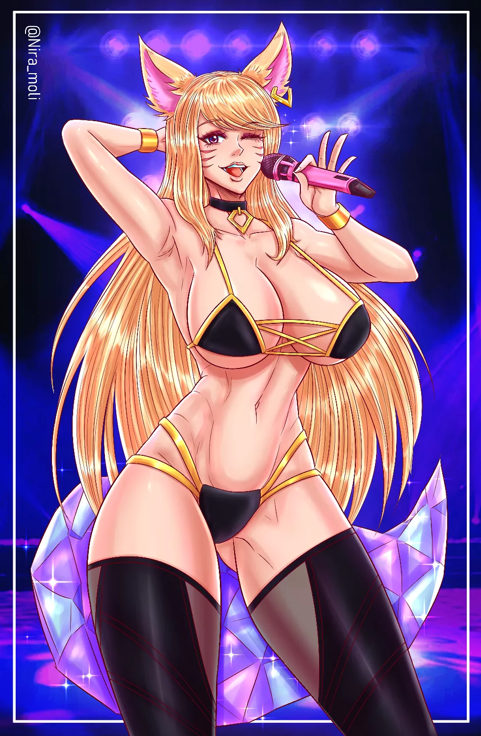 KDA Ahri on Stage (Nira_moli) posted by Karin096
