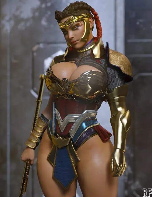 Loba as Wonder Woman (Rude Frog 3D) [Apex Legends & DC] by Zxpyr