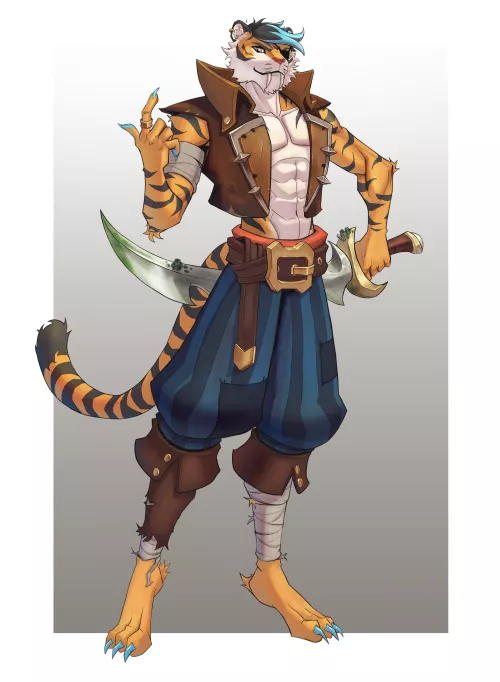Meet Felix , New Member of the Heart Pirates! Do you want me to draw your fursona as a member? (art by me) by nodly_