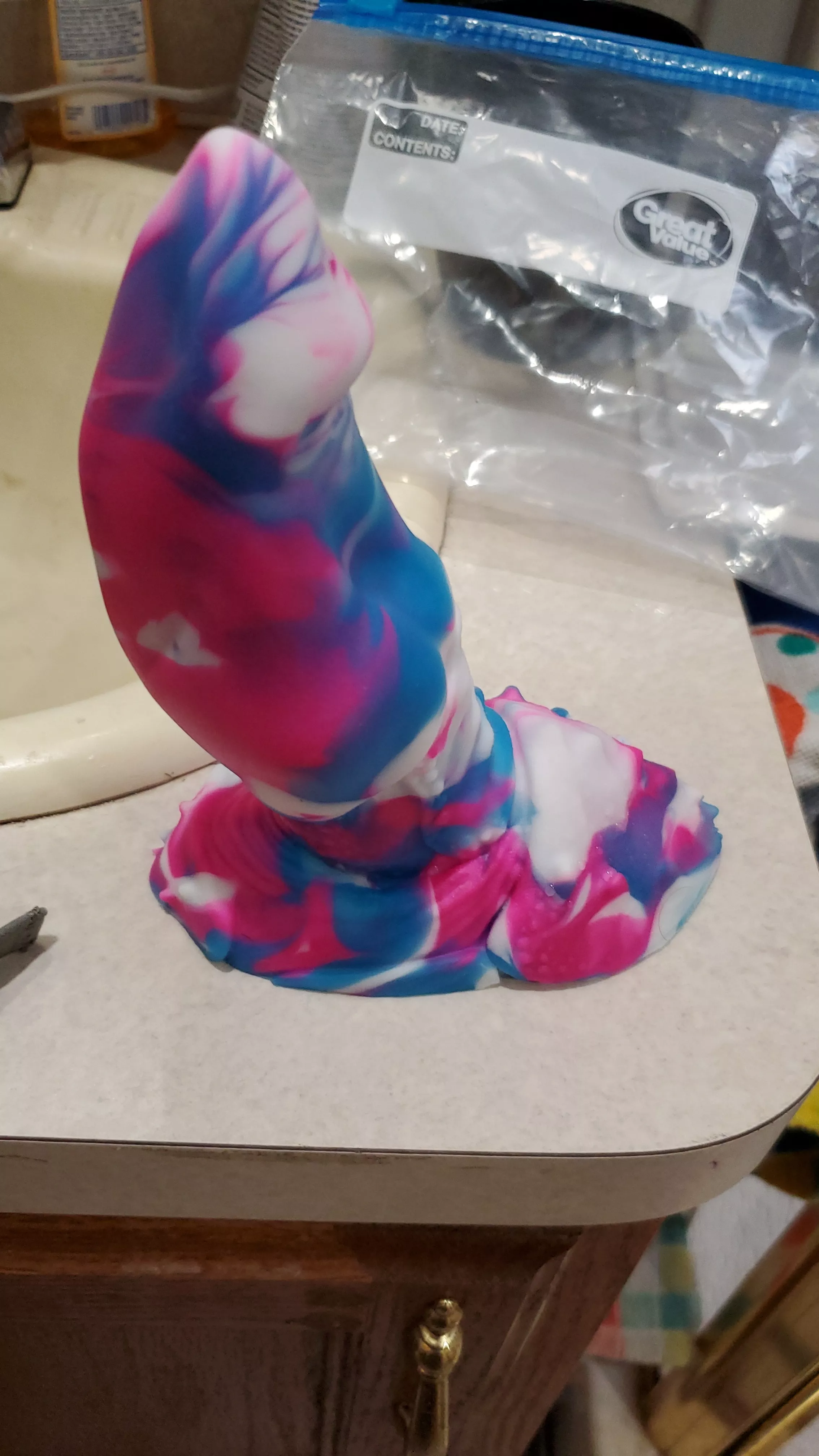 Newest addition to the family! Small/Soft Xar in Vector's signature, courtesy of u/poodledays! 😍 posted by JTD0gz0ne