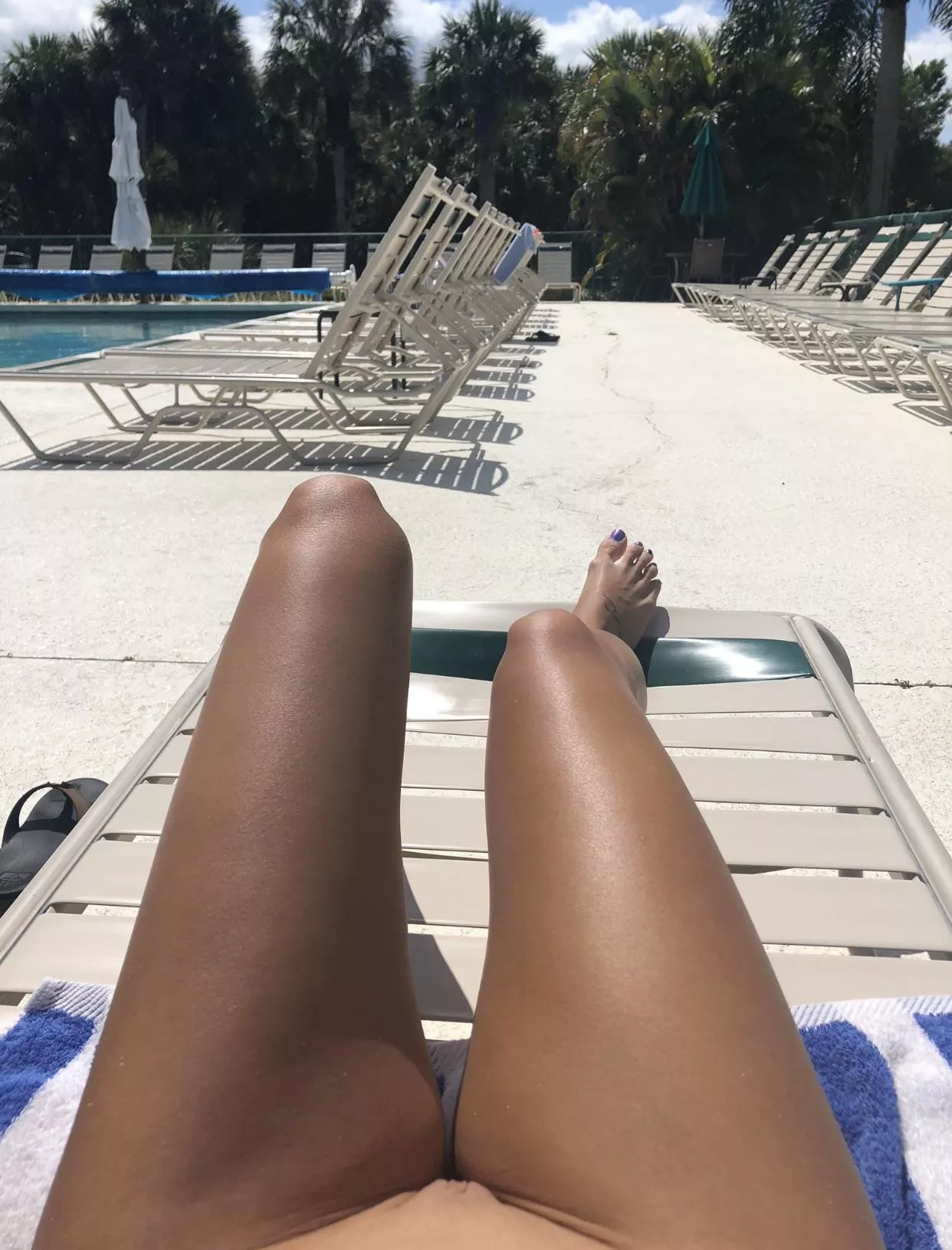 No one around guess I’ll just lay here at the pool ;p posted by funncouple69