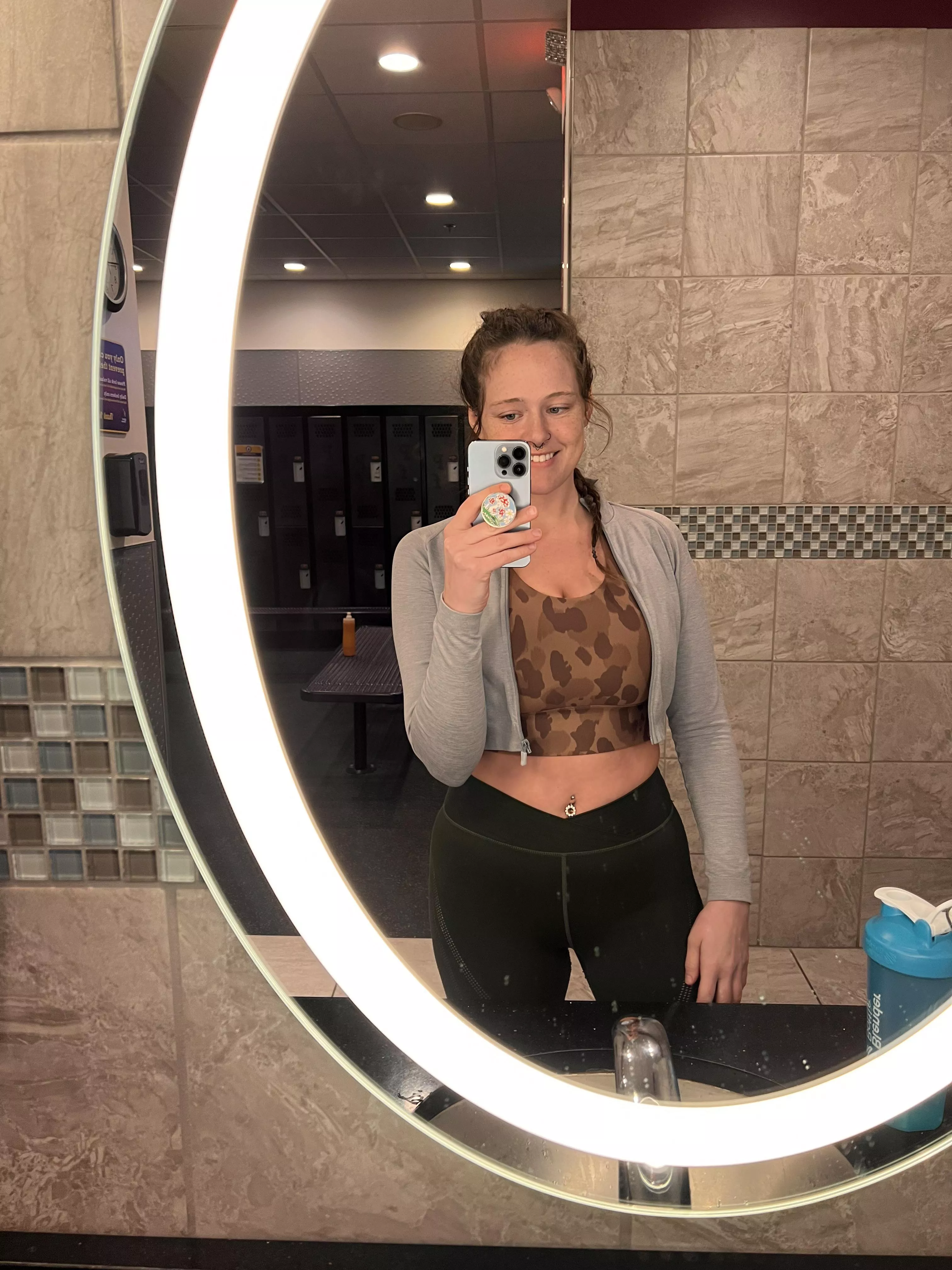 On my way home for cardio(; posted by Tattedvelvet