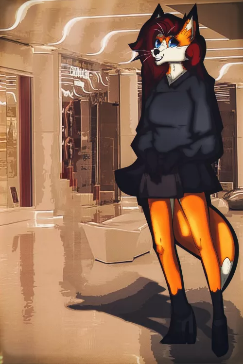 Shopping (Art by me: 0l-Fox-l0) by 0l-Fox-l0