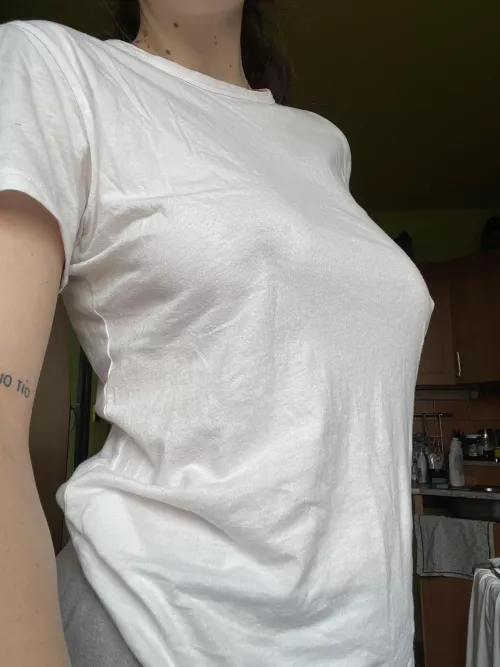 They always look hot in white T-shirts! by Snobunniee