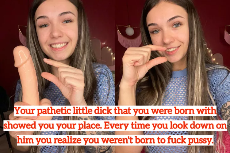 your small penis look as what ? if i go in your panties i will understand its cock or not ? lol by annasmilee-milf