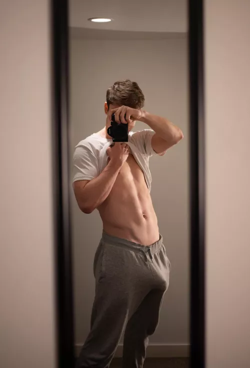 Can never say no to my grey sweatpants by Maple_Cock