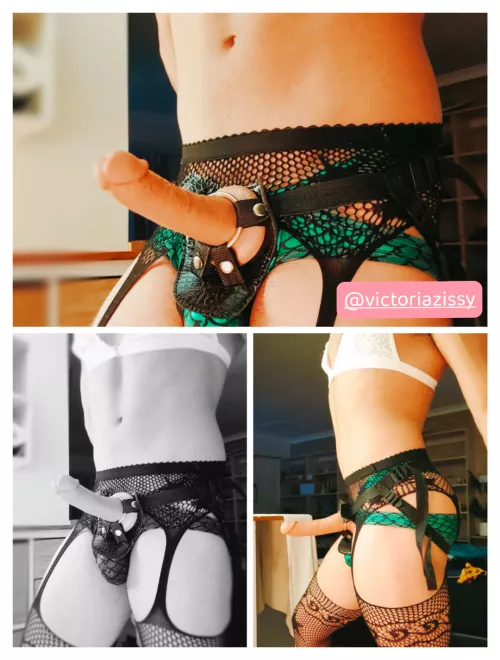 Do you prefer a big strap-on or a smaller real cock? by victoriazissy