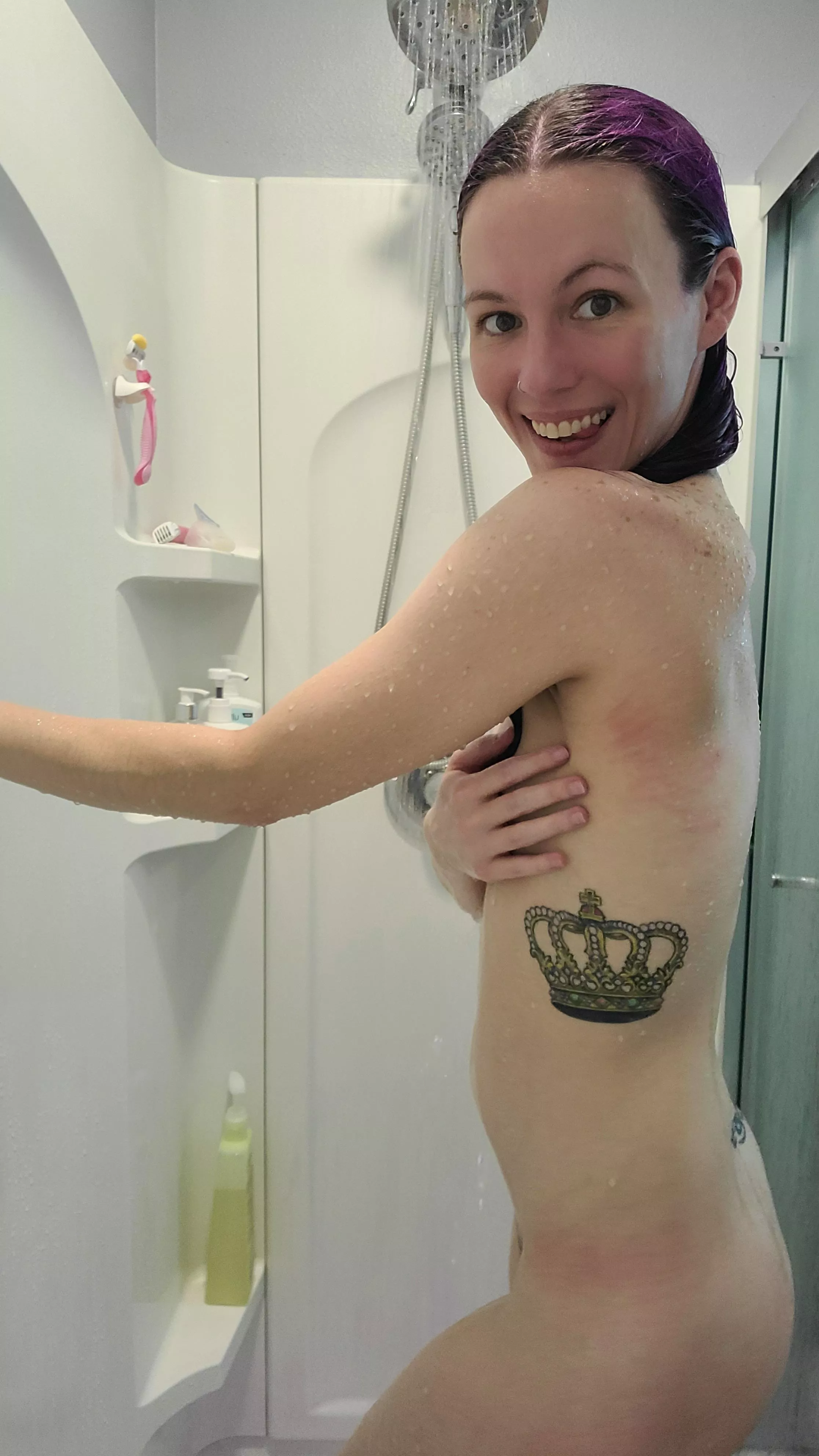 Enjoying a hot shower posted by xo_Emmarose_xo