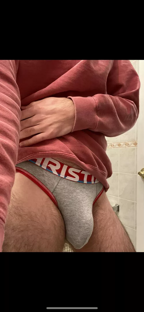 Filling out my first jockstrap nicely 😈 by Aggressive-Set9006