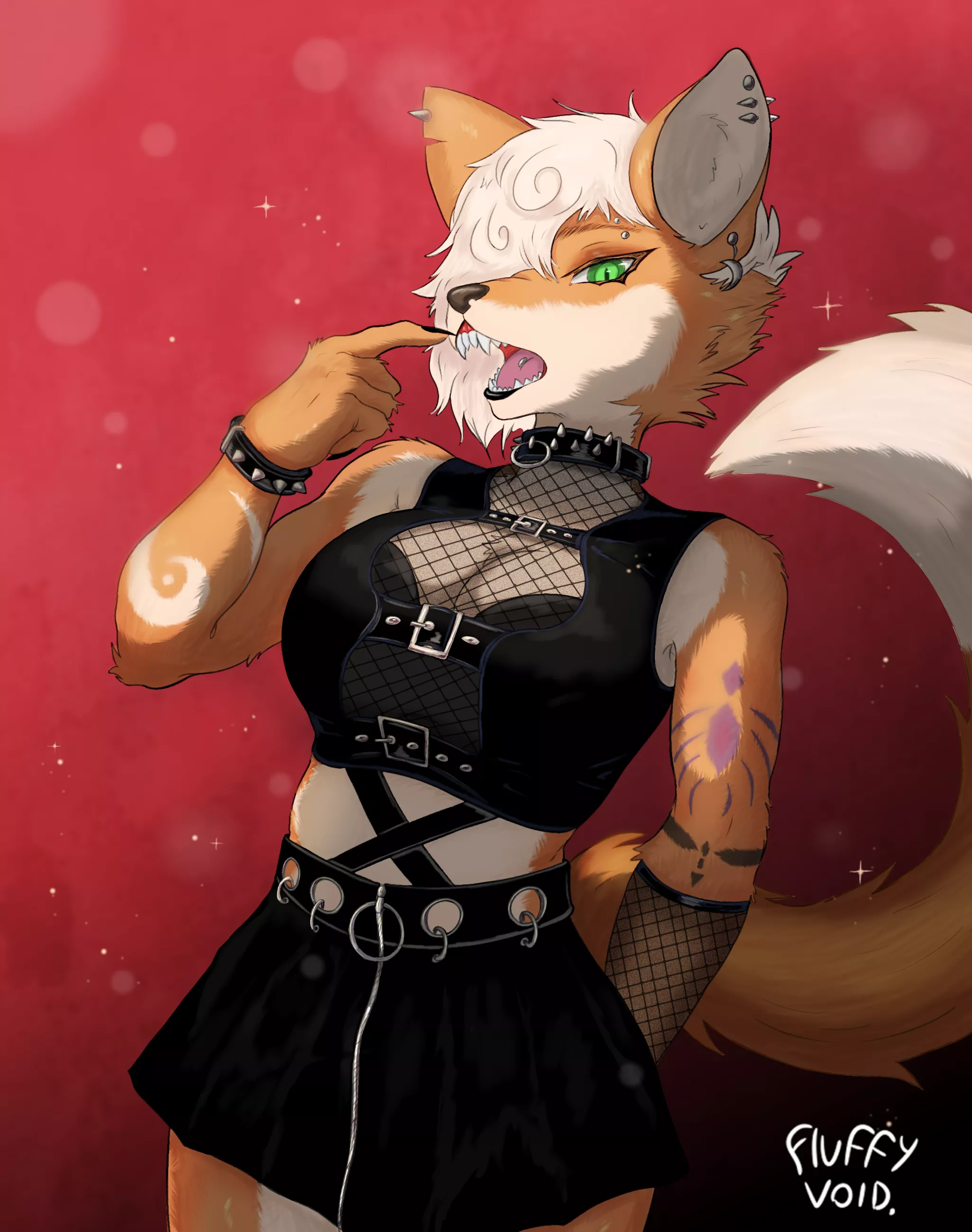 fox girl. posted by fluffy_void