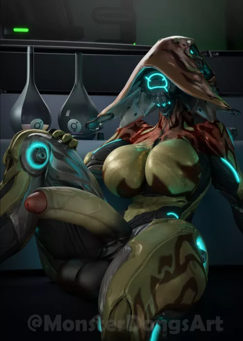 [Futa Ivara] Ivara Drinks A Special Potion (MonsterDongsArt) by Darthmufin