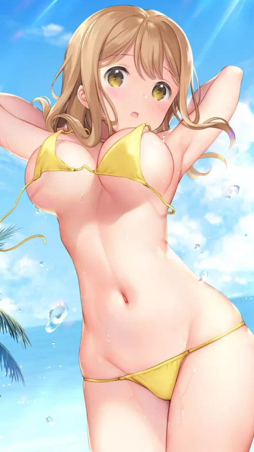 Hanamaru-chan Bikini Troubles (Mignon ) [LoveLive!] by sequence_string