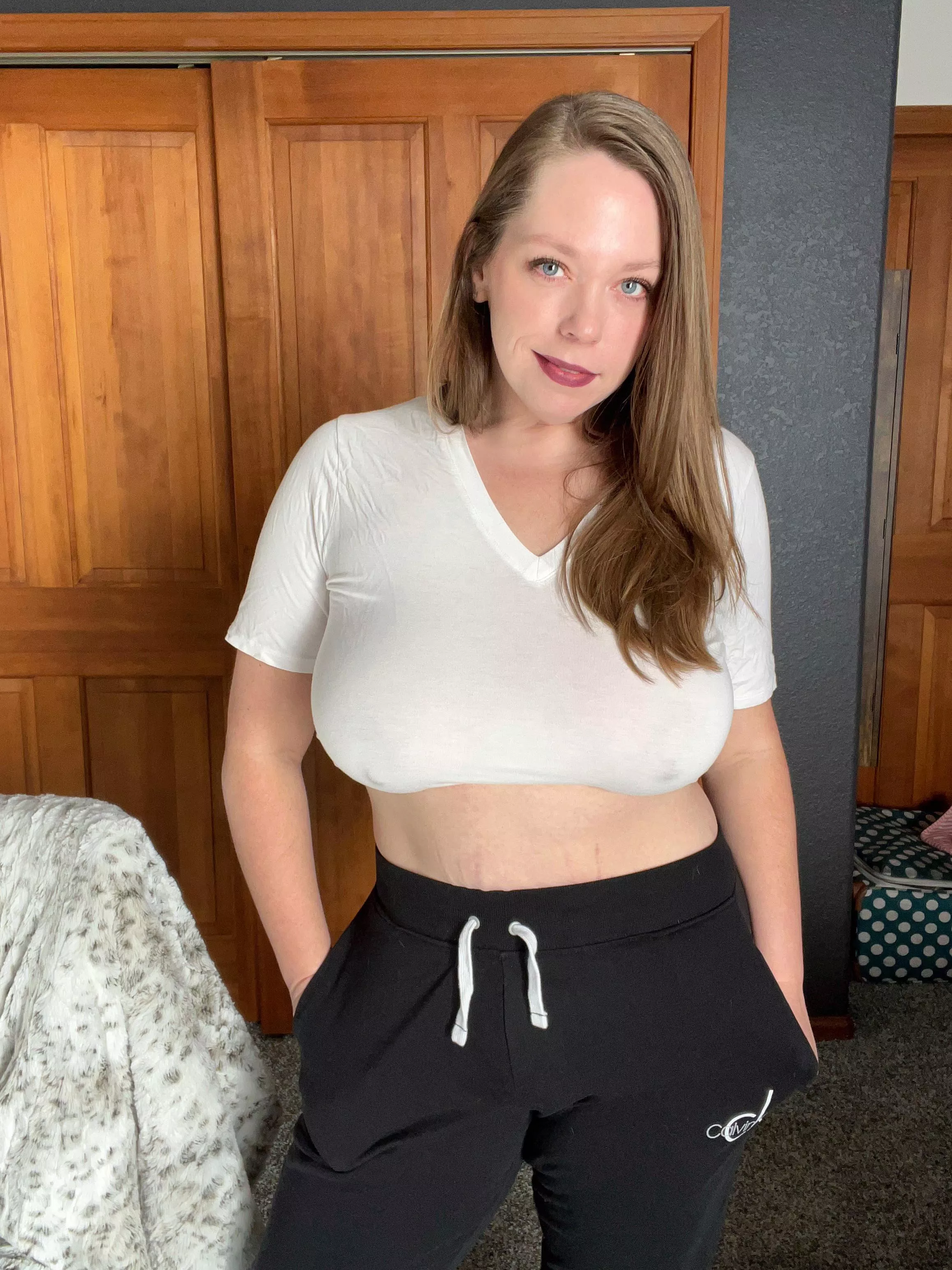 Hope the cable guy liked my outfit! posted by Foxxthemisses