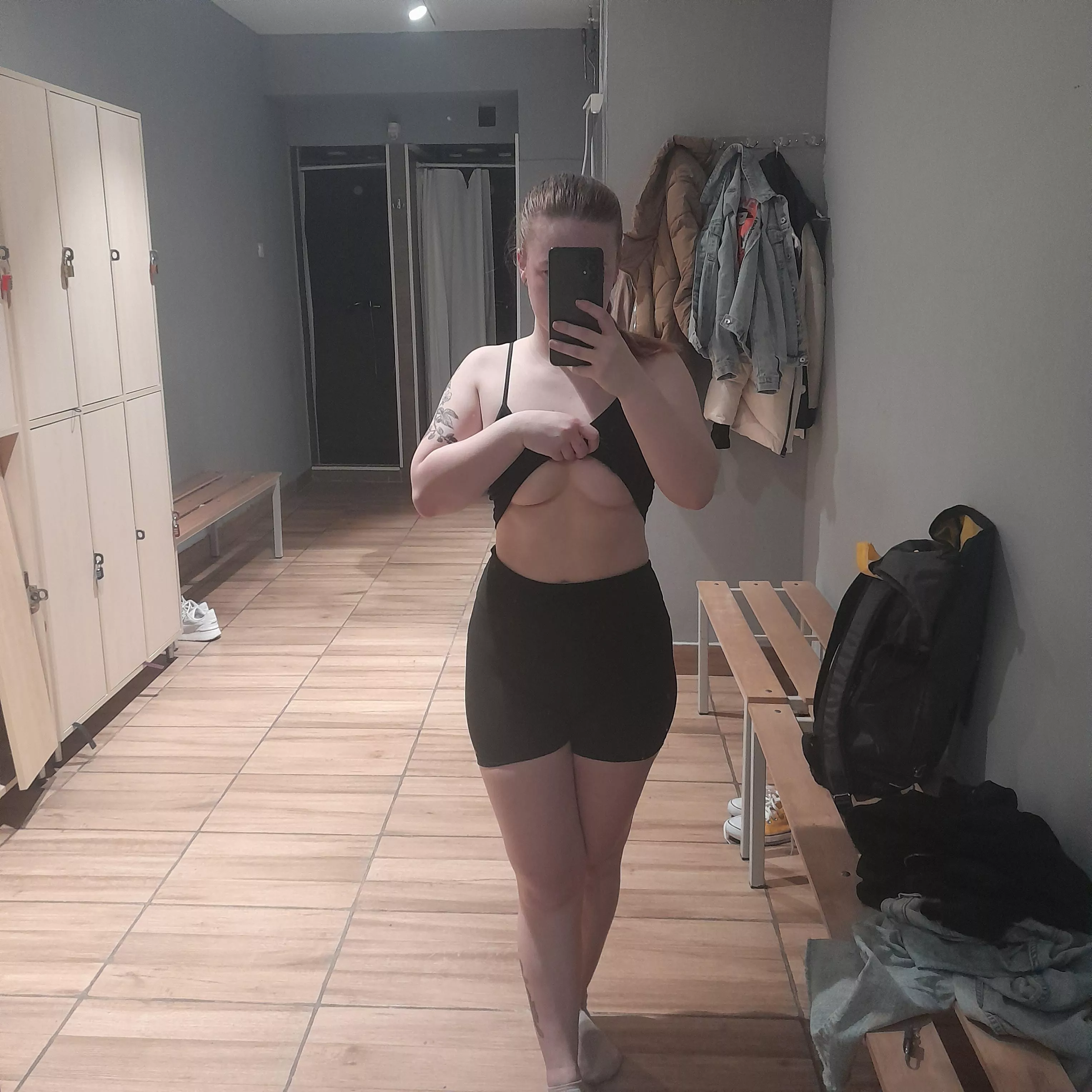I love walking around the gym in these shorts posted by SensualNature99
