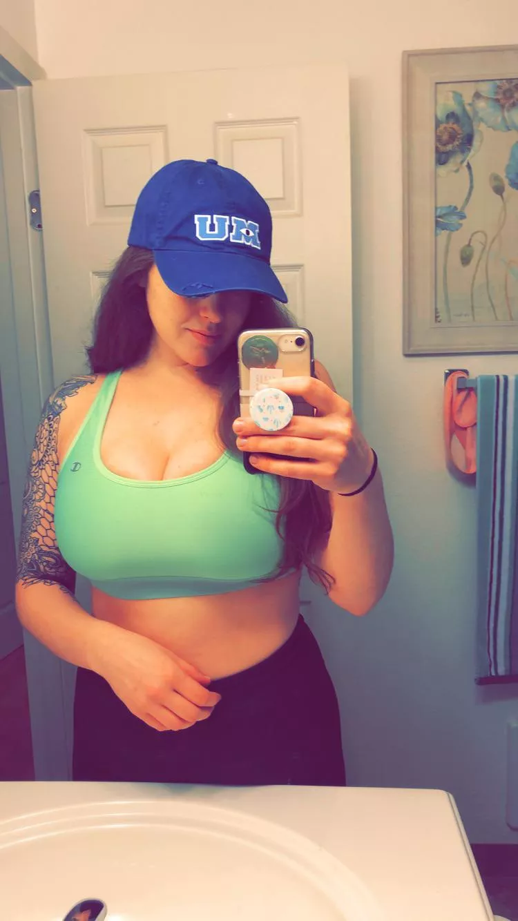 Imagine my boobs bounce while I go for my run. posted by Tattedvelvet