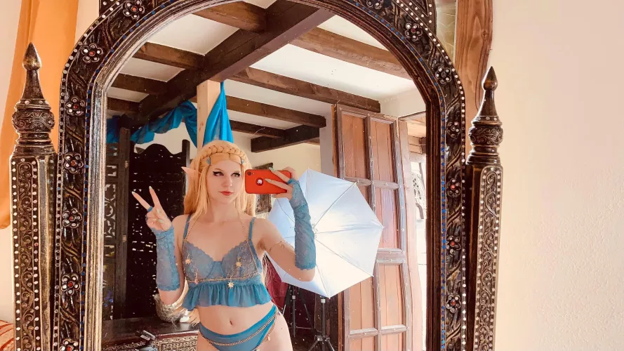 Just waiting for Link to rail me~ Zelda from Breath of the wild by me by x_nori_