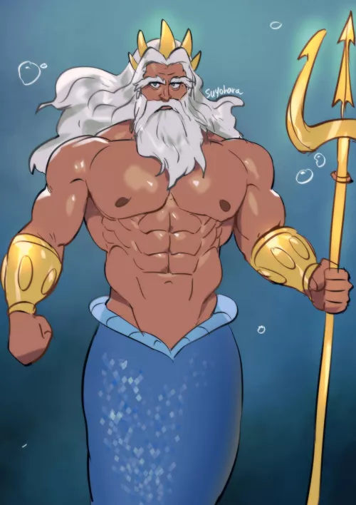 King Triton (Suyohara) by PinkyAndTheKink