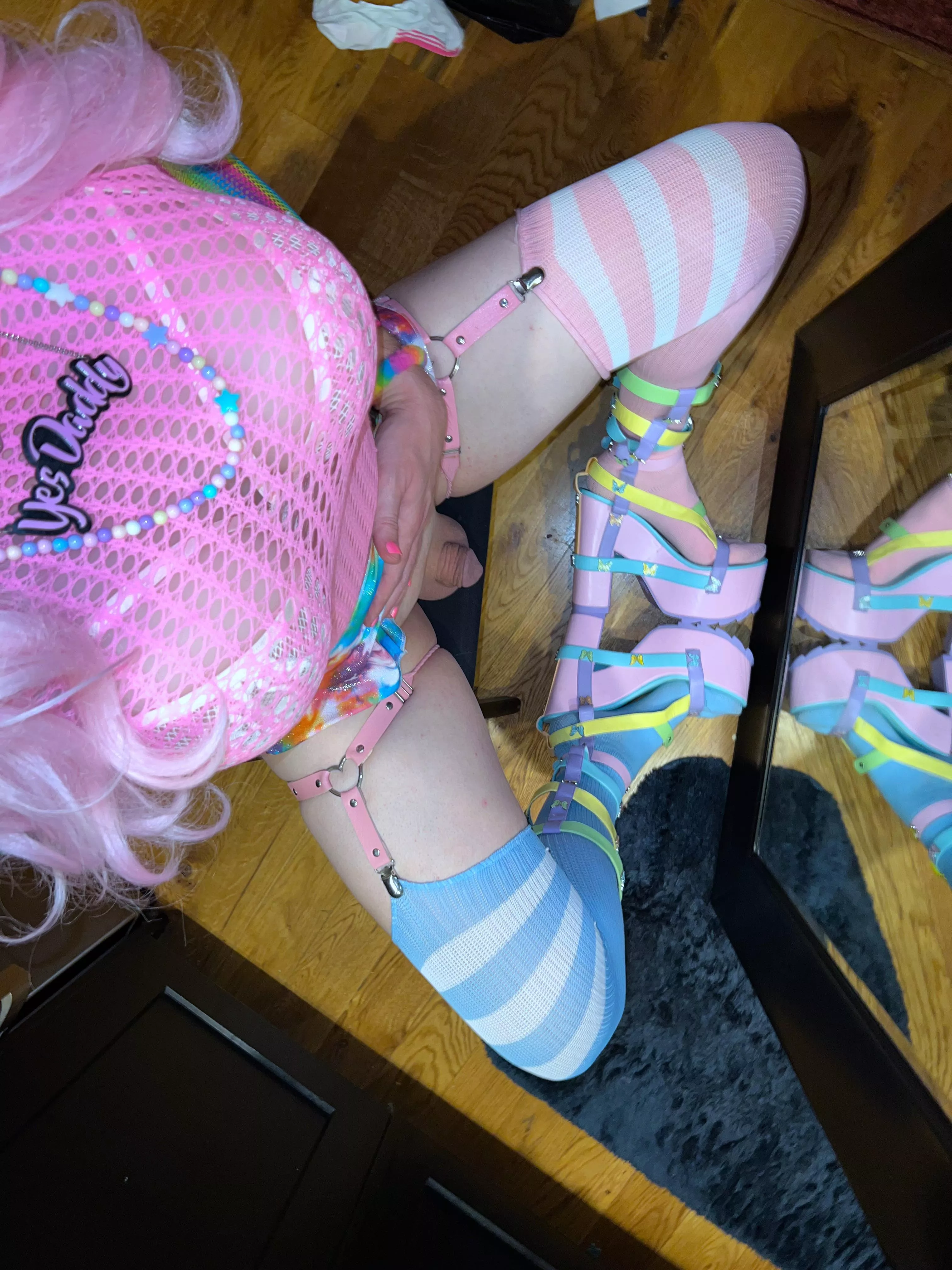 Love to be feminized right in front of the mirror 💃🏼😘💋💖💜💚💛💙🧡💖 posted by ChelseaCute