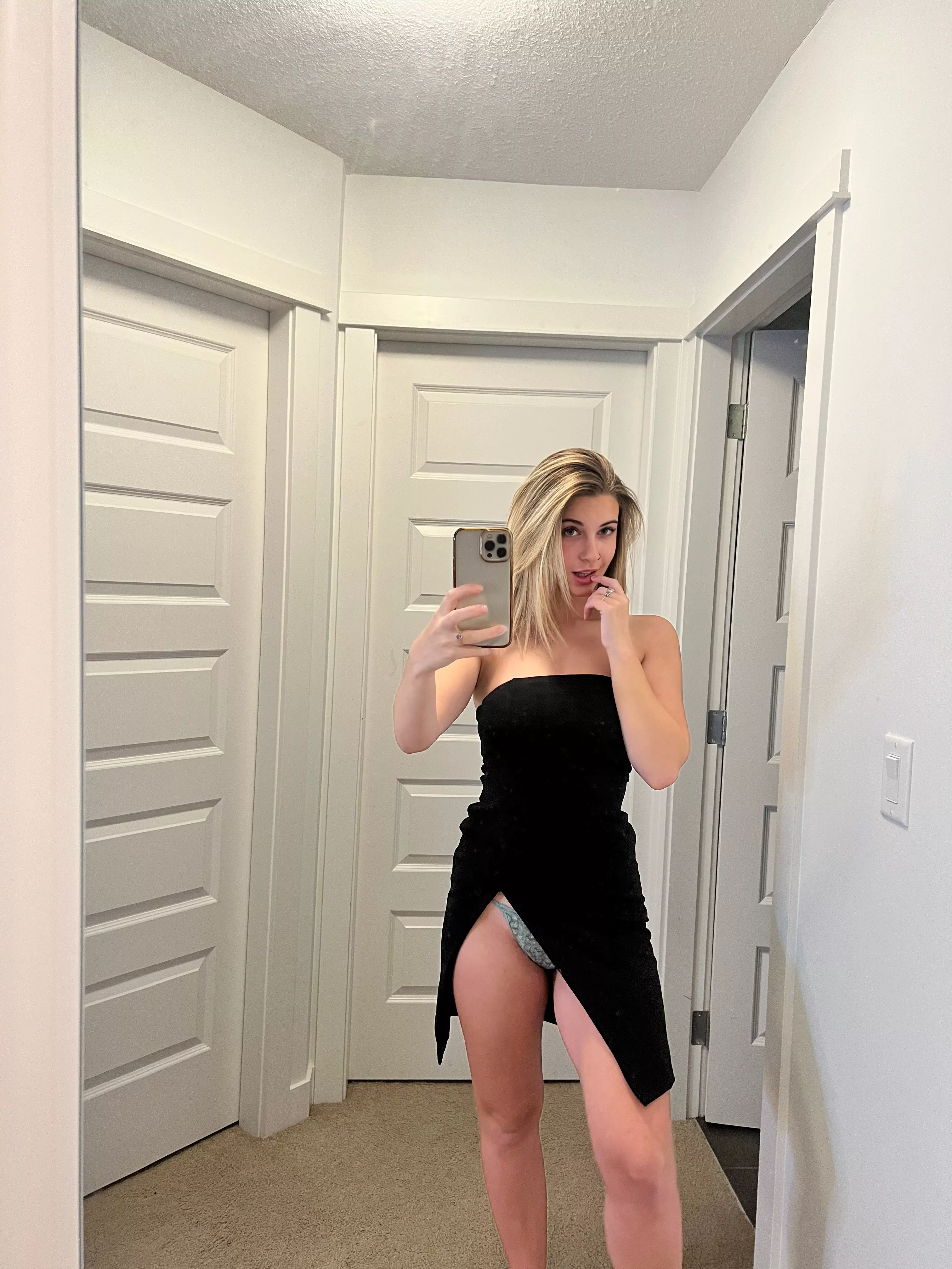 Maybe I should wear this with no panties instead 😌 posted by Rileywoodx