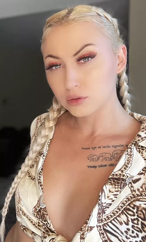 My shirt almost off💋 by Naughtypunzblonde