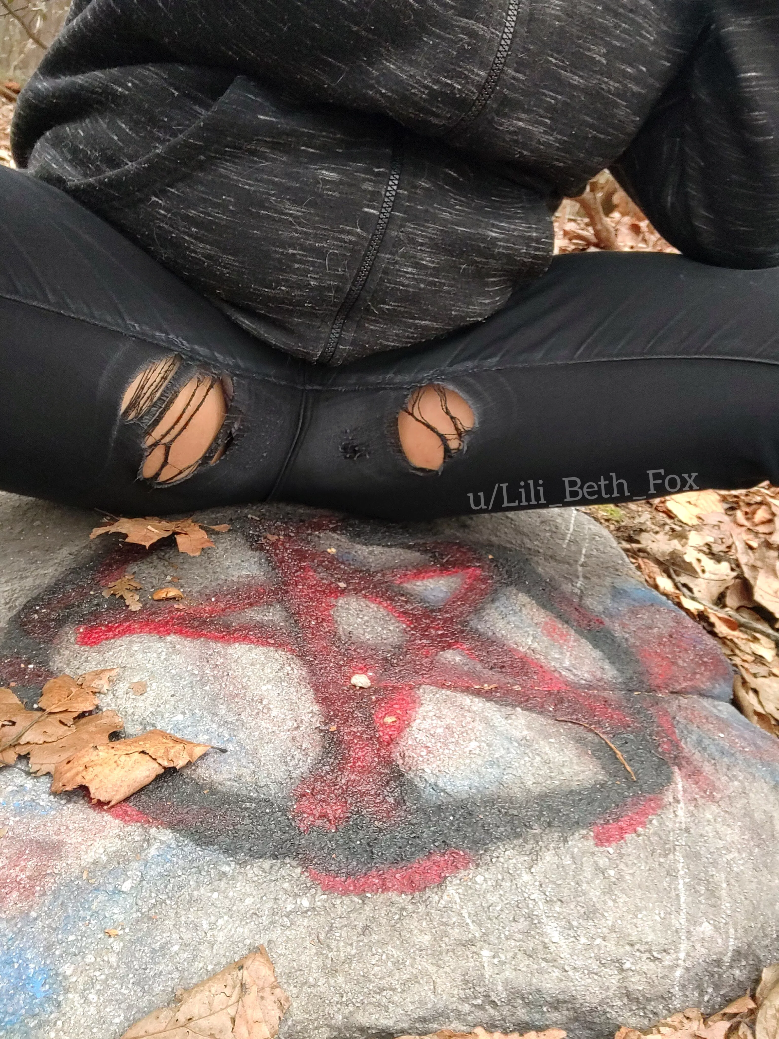 Someone summoned a Thicc Goth GF? [OC] posted by Lili_Beth_Fox