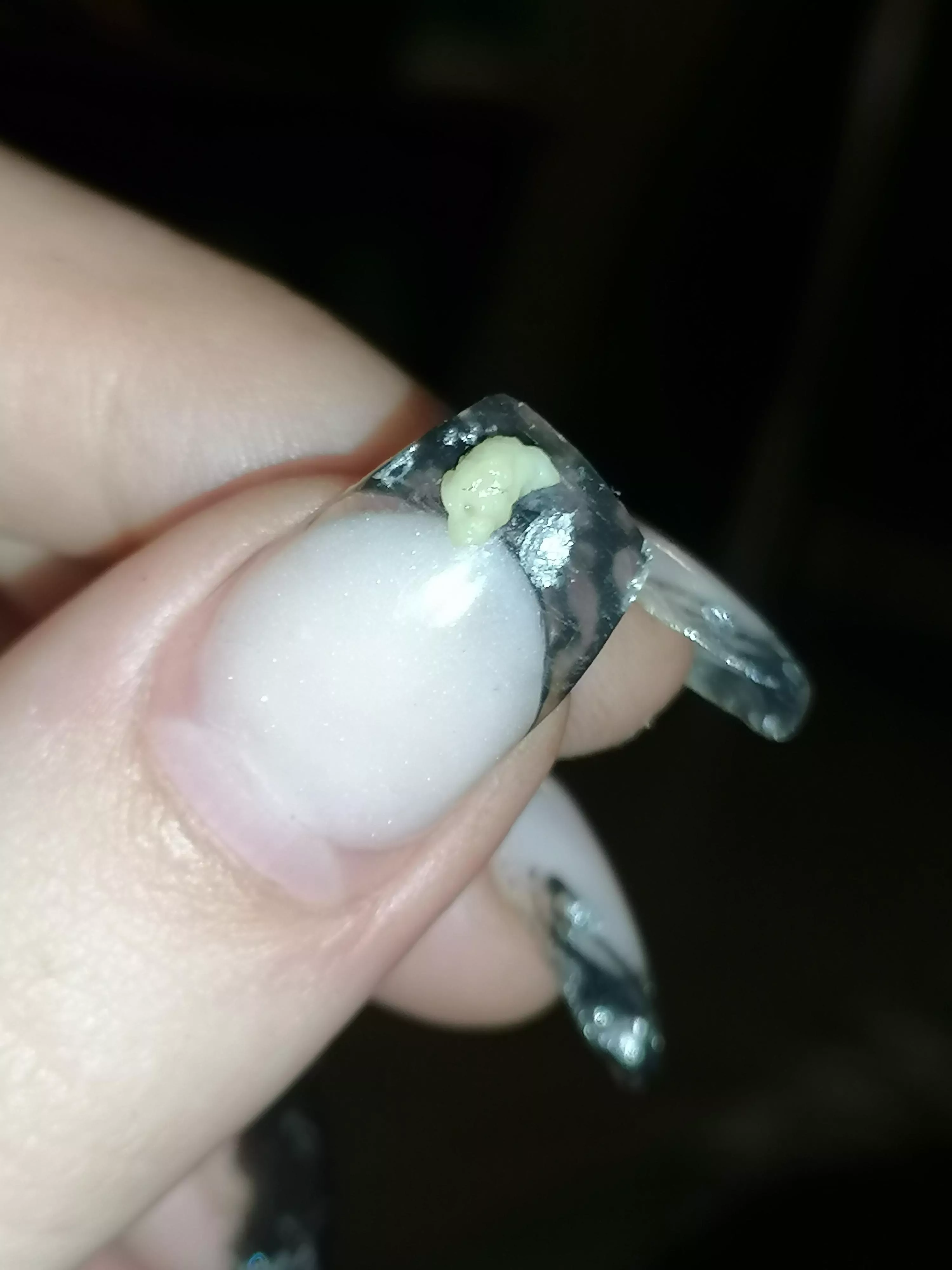 Tonsil stone that came out with a light cough. OC posted by wtfisthiseven1313