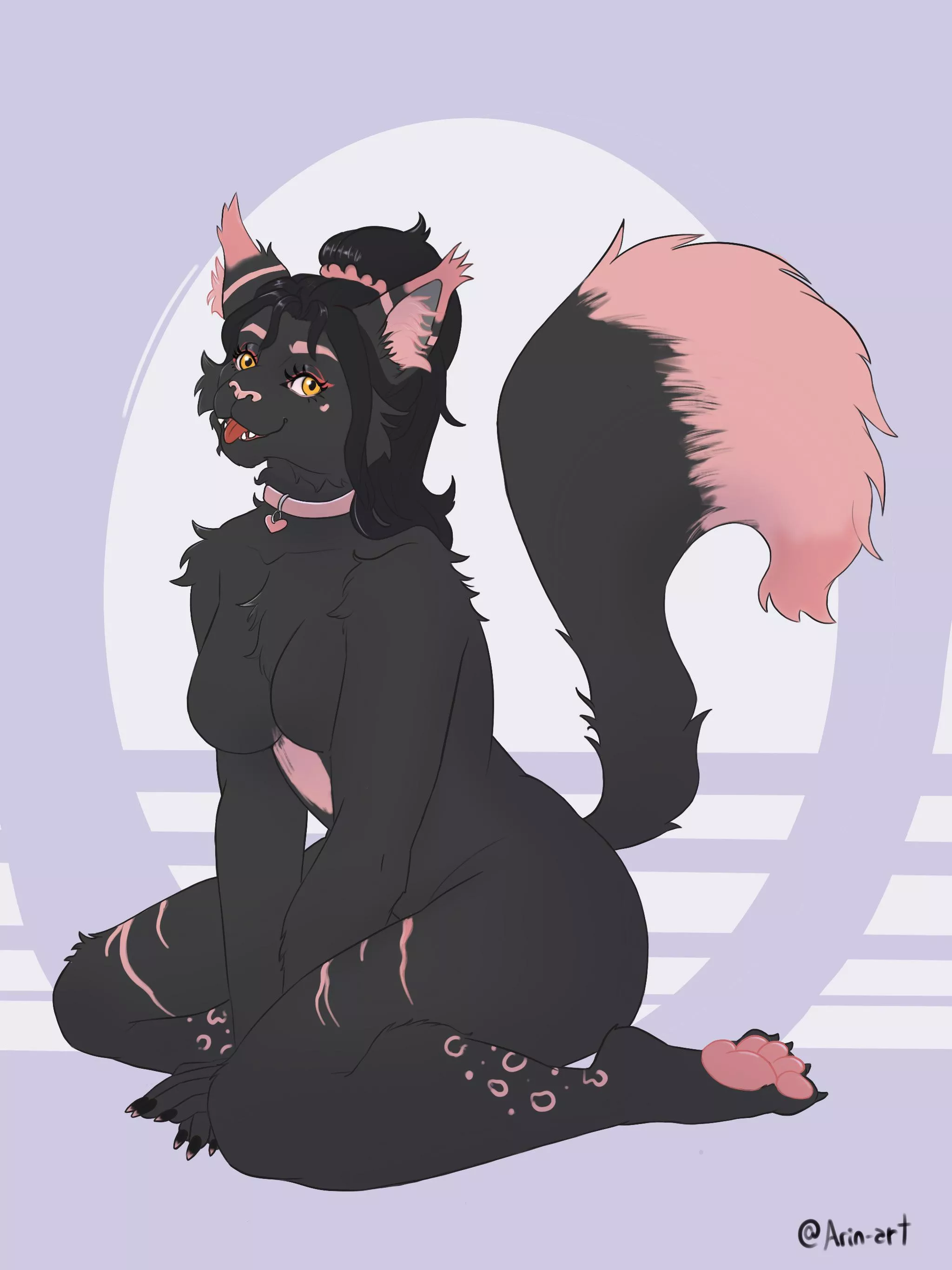 Updating my sona! Introducing you to Azi💕 a Norwegian Black Forest cat posted by Ariin-art