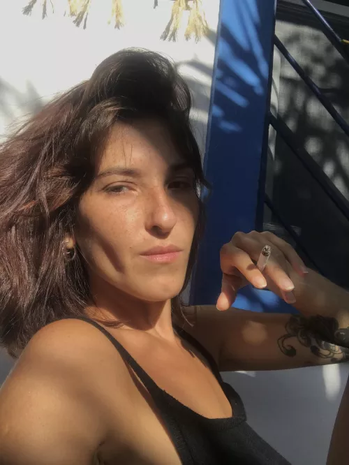 what a pleasure to smoke in the morning with the sun on your face by Goddexlola