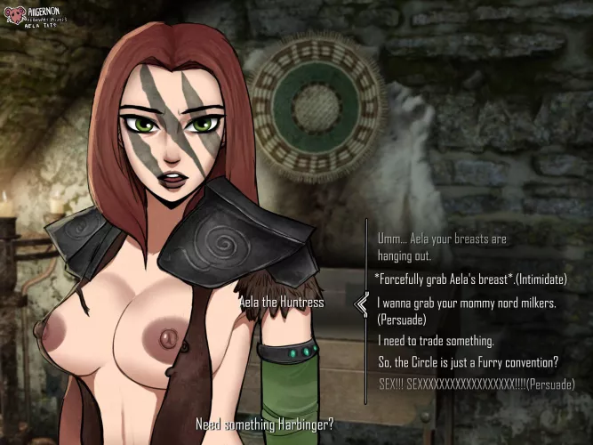 What would you do to Aela? (OC) by AIlgernon