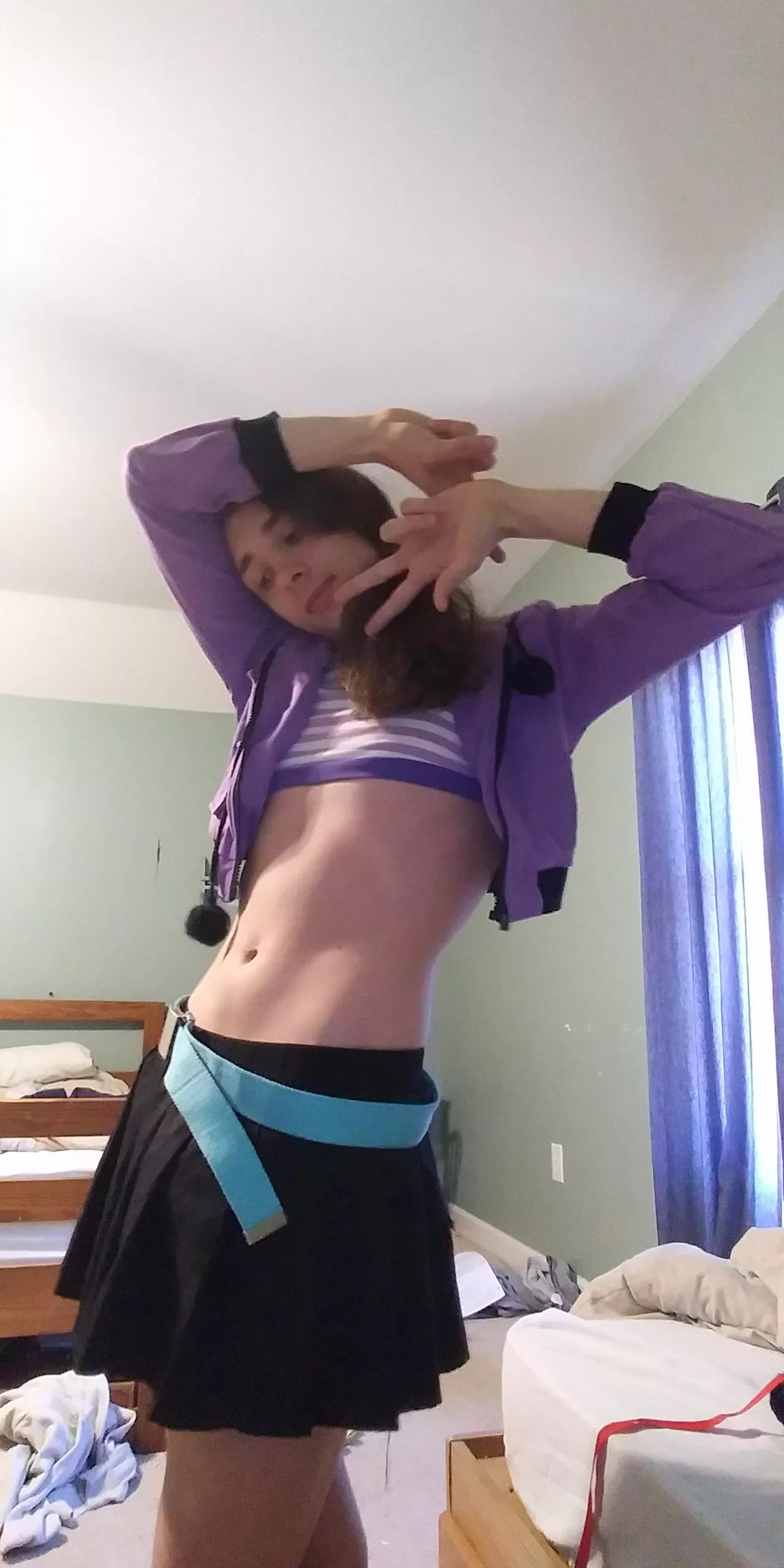 wooo day off which means i get to dress up in goofy outfits posted by kiiwiboi64