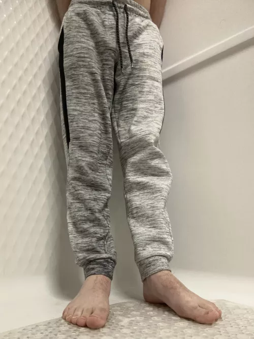 Aftermath of teen desperately pissing himself, who wants my wet cock? by MicroPython12