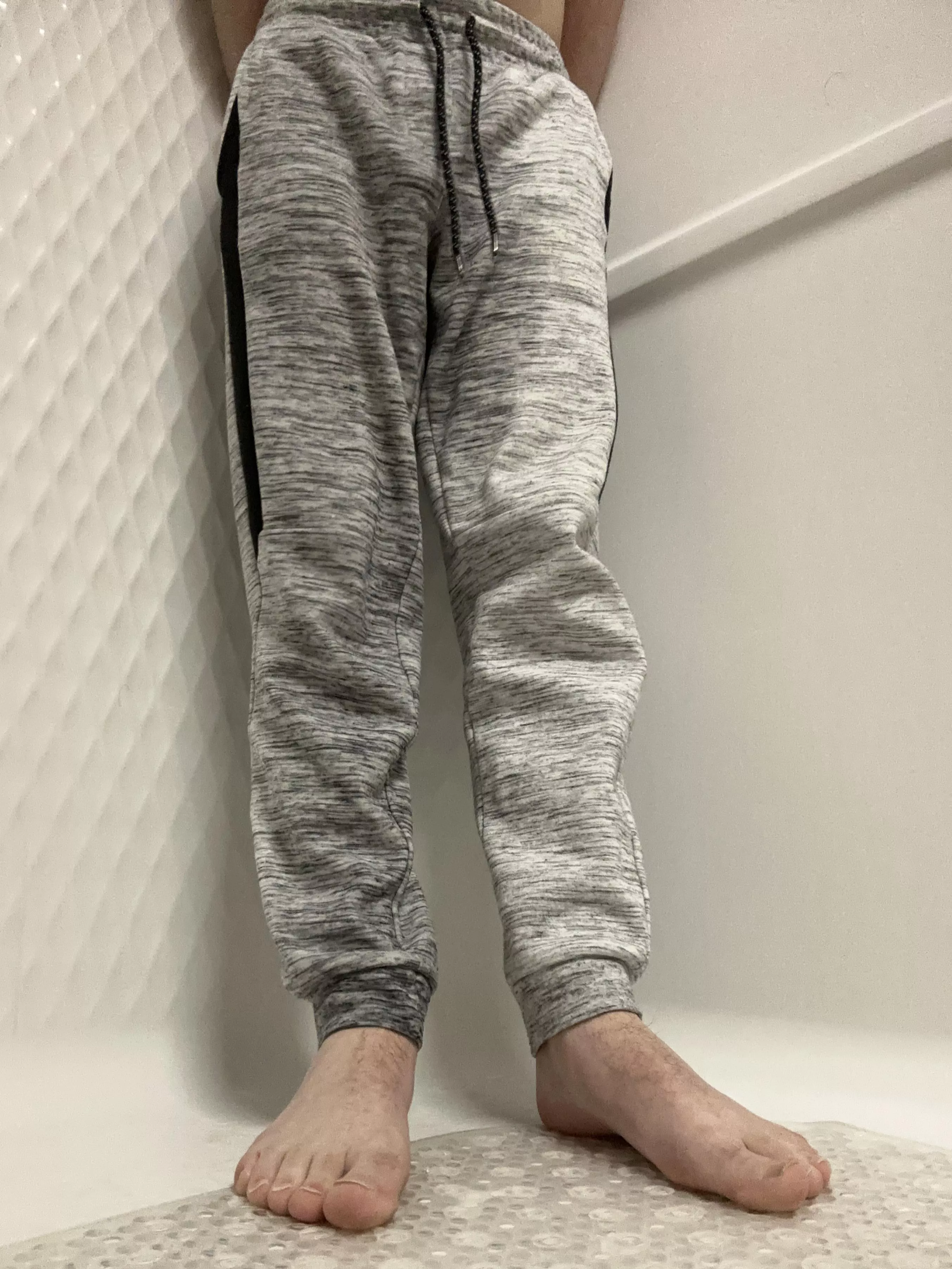 Aftermath of teen desperately pissing himself, who wants my wet cock? posted by MicroPython12