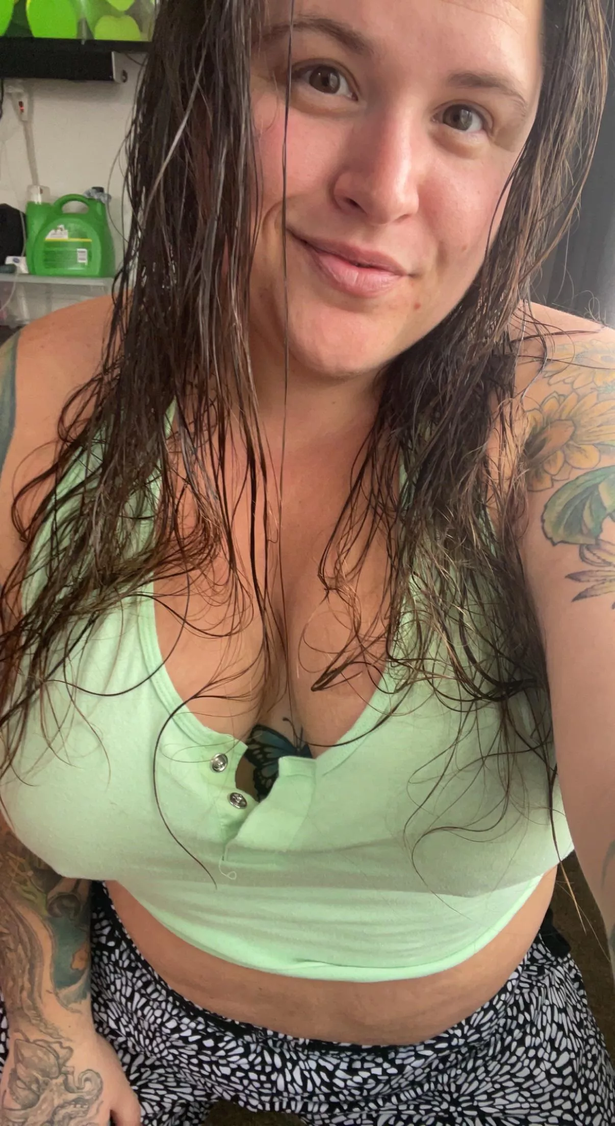 do my tattoos and big natural breast make your day? posted by handful_heather420