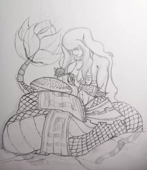 Done! now.... the hardest part coloring.... by dreamwalker4590