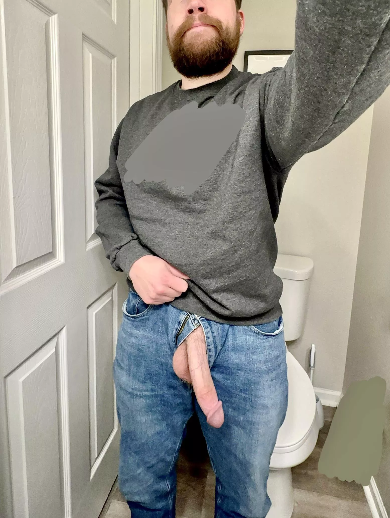 Every wonder what that dad at the store is hiding? posted by icywednesday