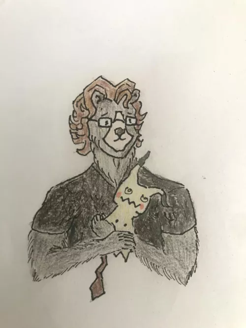 It happened, I got obsessed with drawing my fursona by jaobodam