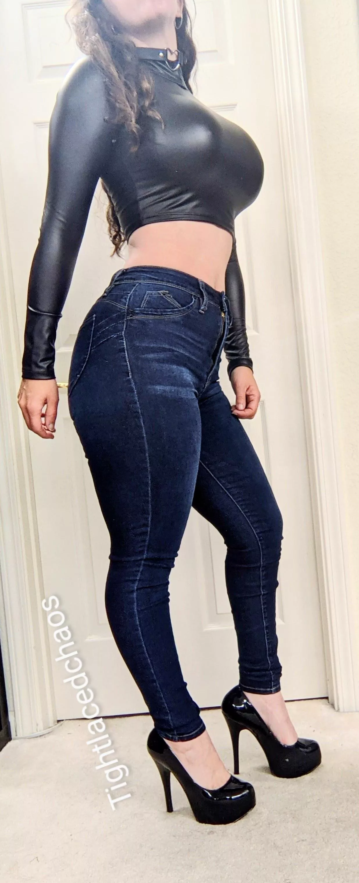 jeans and stilettos go together, right? posted by tightlacedchaos