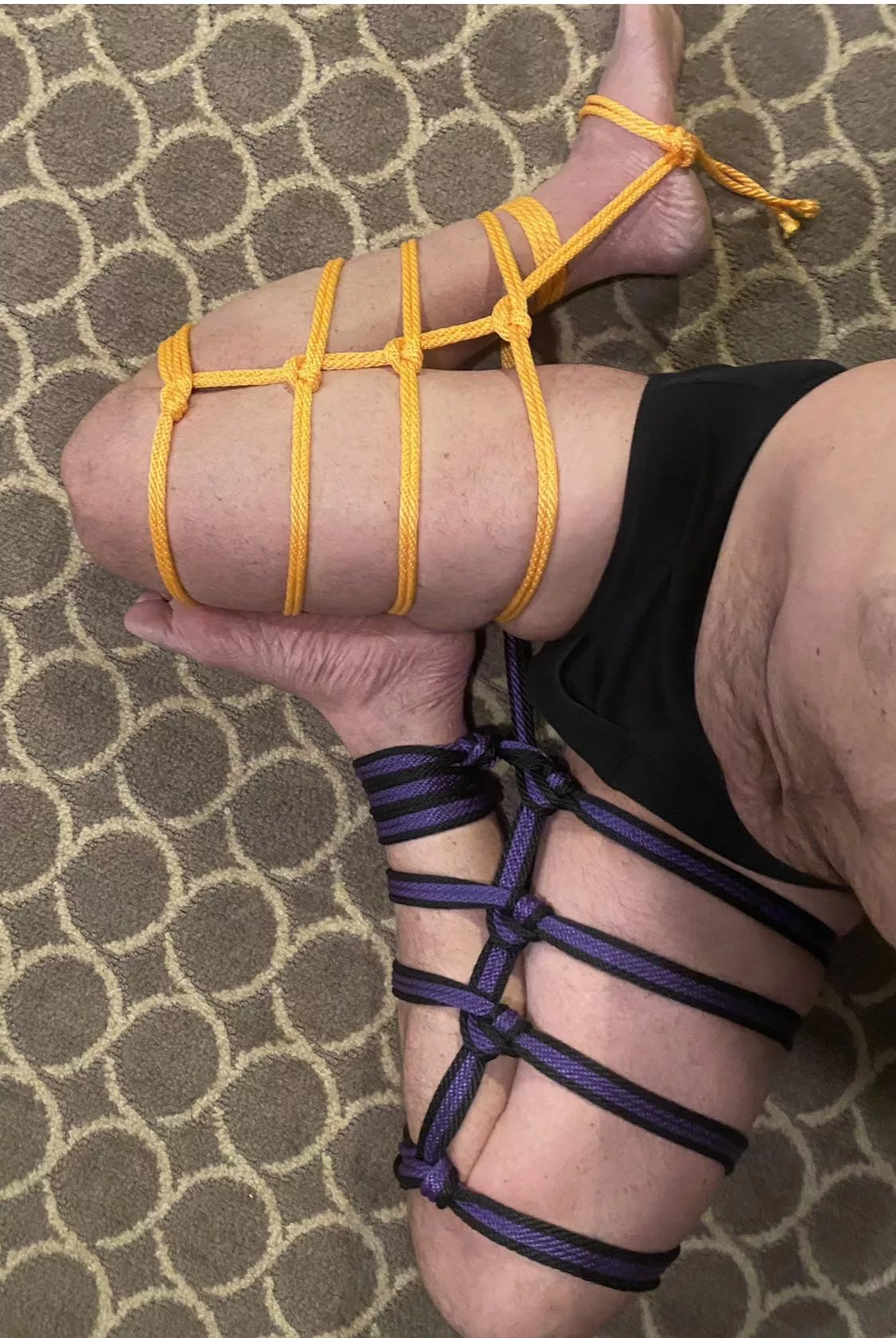 Just learning Shibari can only self tie at the moment. posted by Iridium191glow