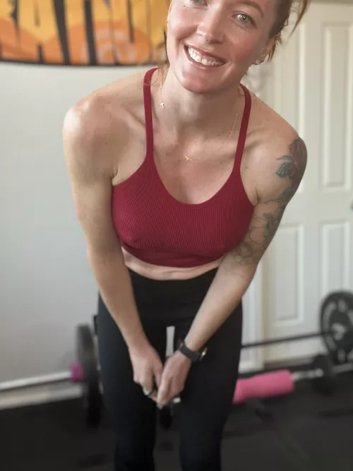 Just me in my home gym. Would love to train you sometime. by fitredheadd