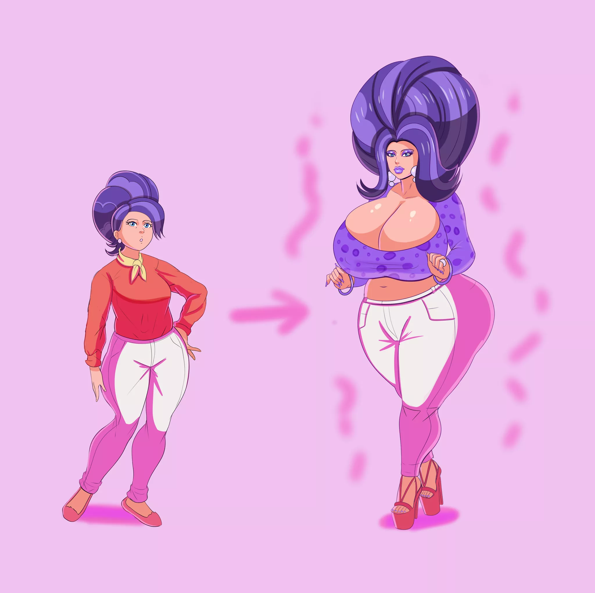 MILF Bimbofication [OC Art] posted by Ok_Farm_511