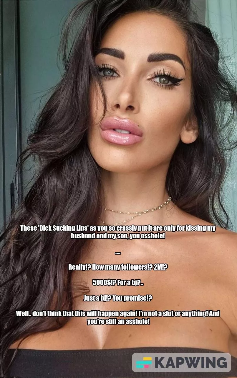 Money and fame will make this bimbo married mom suck dick posted by captionmaker2