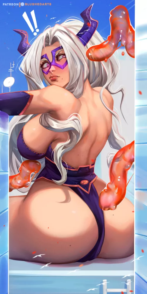 Mt. Lady's finally found a place to sit (BlushedArts) by Dblushed