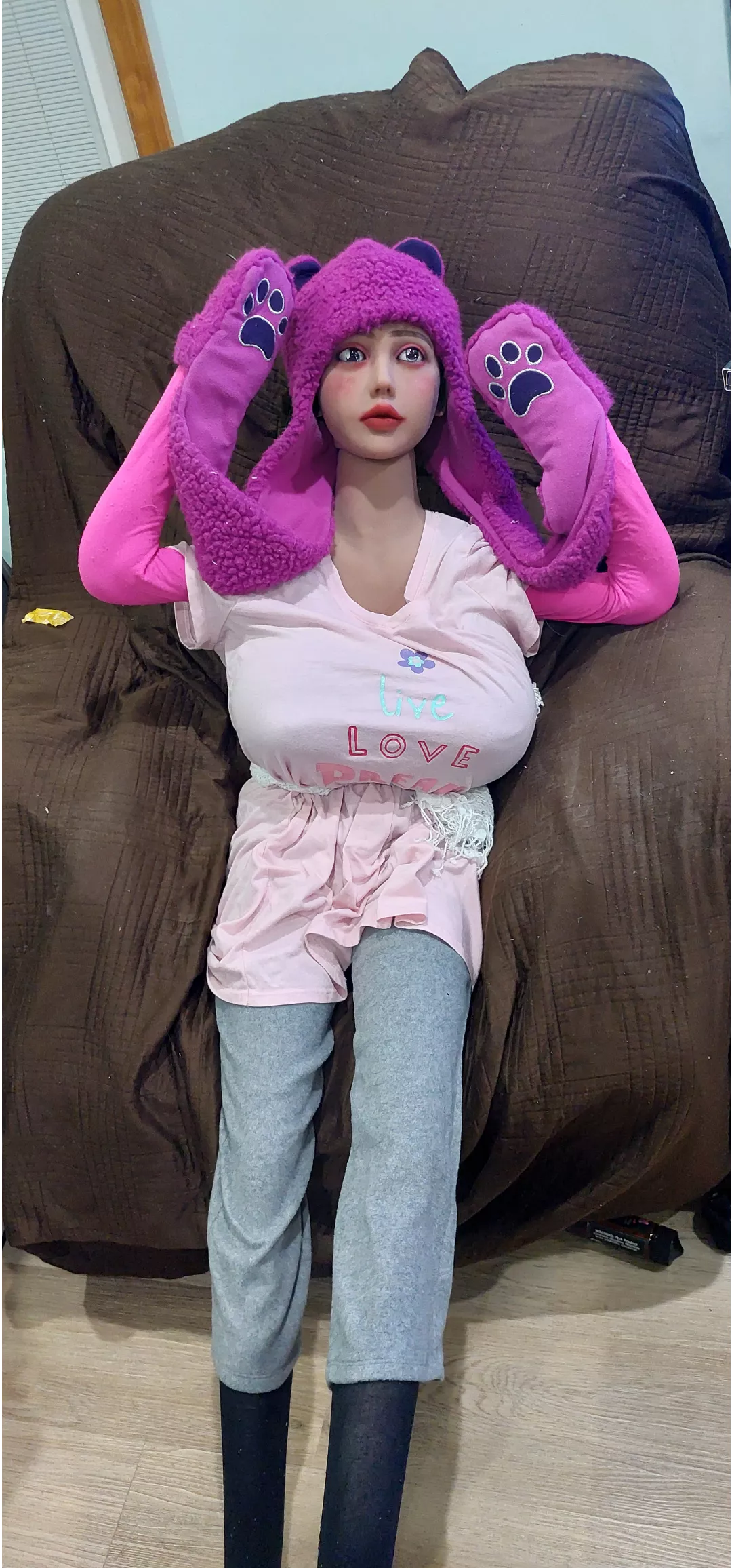 RaWr cuddle mode tibby posted by dandydollsoft