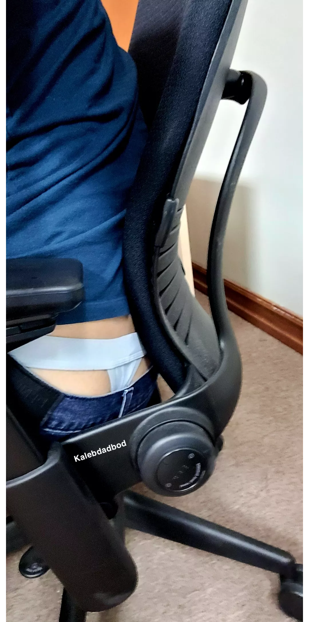 Showing off my maletail at work. I'm hoping someone saw posted by kalebdadbod