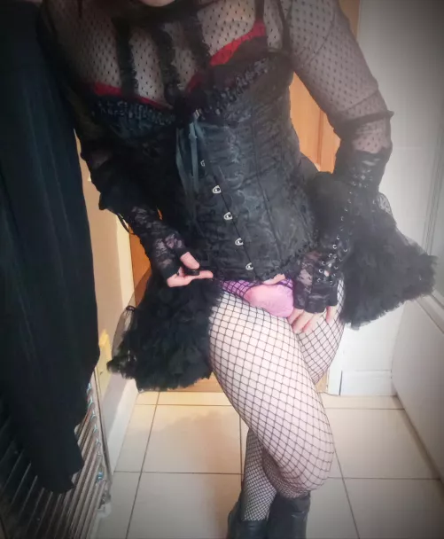 Since I already know you're trying to guess what's under my cute outfit... 👀🍆😜 by xXEvieBooXx