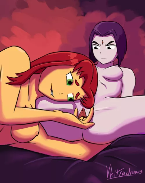 Star fingering Raven! (vhitradraws) by Competitive_Block169