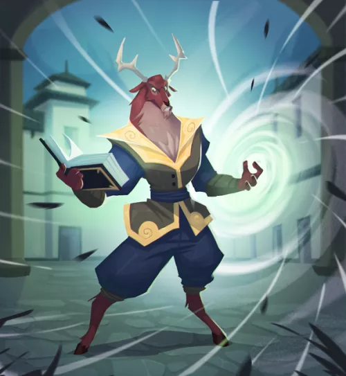 This deer is an artwork from our upcoming animal fantasy game! by Play_Untamed